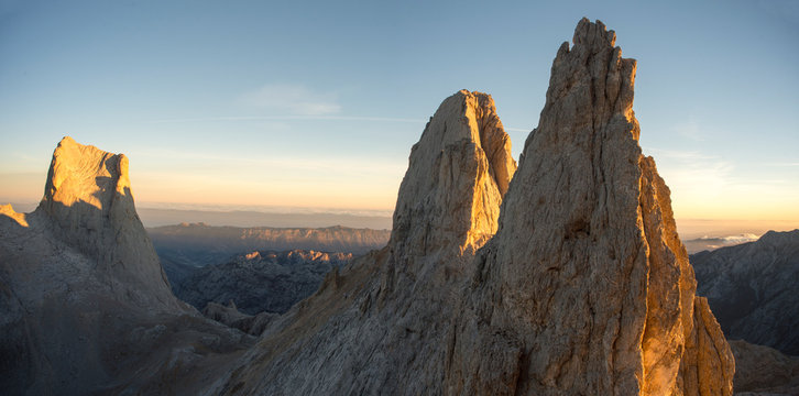 Rocky mountain peaks, Naranjo de Bulnes, Spain