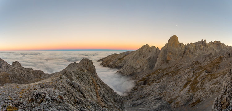 Landscape with rocky mountains, Naranjo de Bulnes, Spain