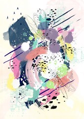 abstract background with splashes