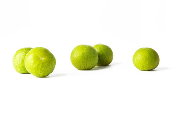 plums isolated on white background