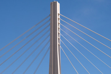 Cables of the suspension bridge