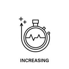 increasing, thinking, miscellaneous icon. Element of human positive thinking icon. Thin line icon for website design and development, app development. Premium icon