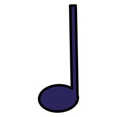 music note isolated icon