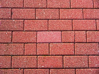 Red brick wall