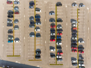 Cars on parking