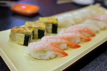 Close up Sushi Nigiri