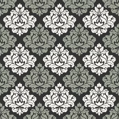 Kissenbezug Damask seamless pattern for design. Vintage decorative elements. © kozyrina