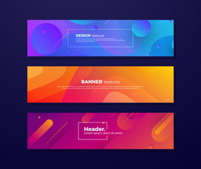 Dynamic abstract fluid backgrounds with different concepts and colors for your design elements such as web banners, posters, promotion, web pages, headers, covers, advertising and other