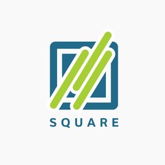 Abstract Square Logo Template
