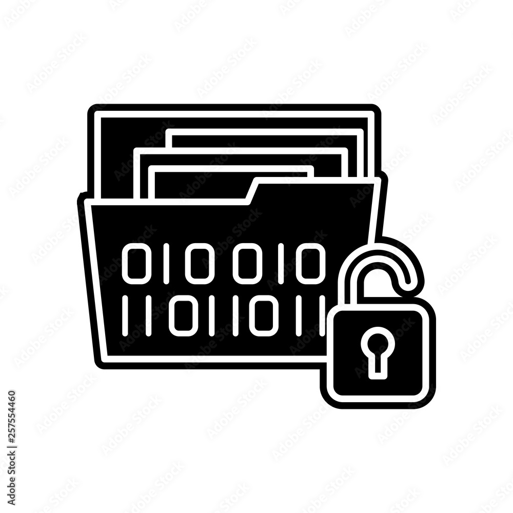 Poster access, folder icon. element of general data project for mobile concept and web apps icon. glyph, fl