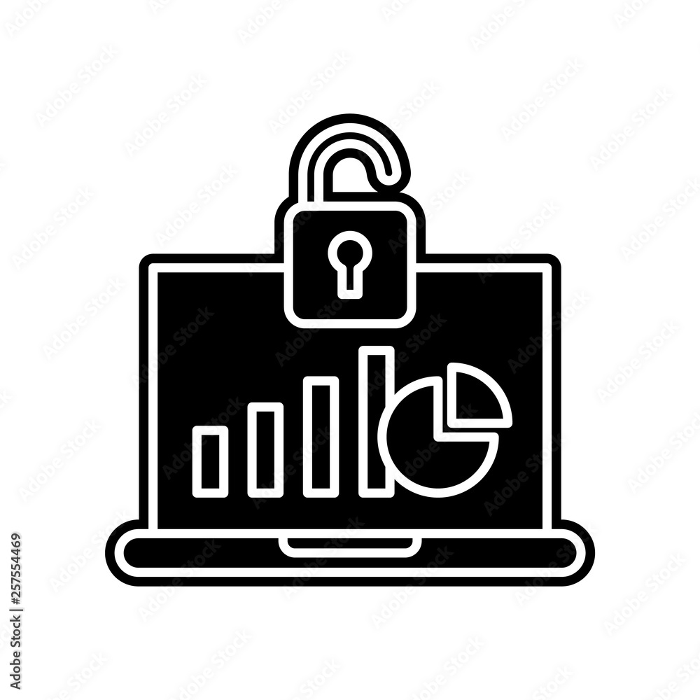 Poster access, log icon. element of general data project for mobile concept and web apps icon. glyph, flat 