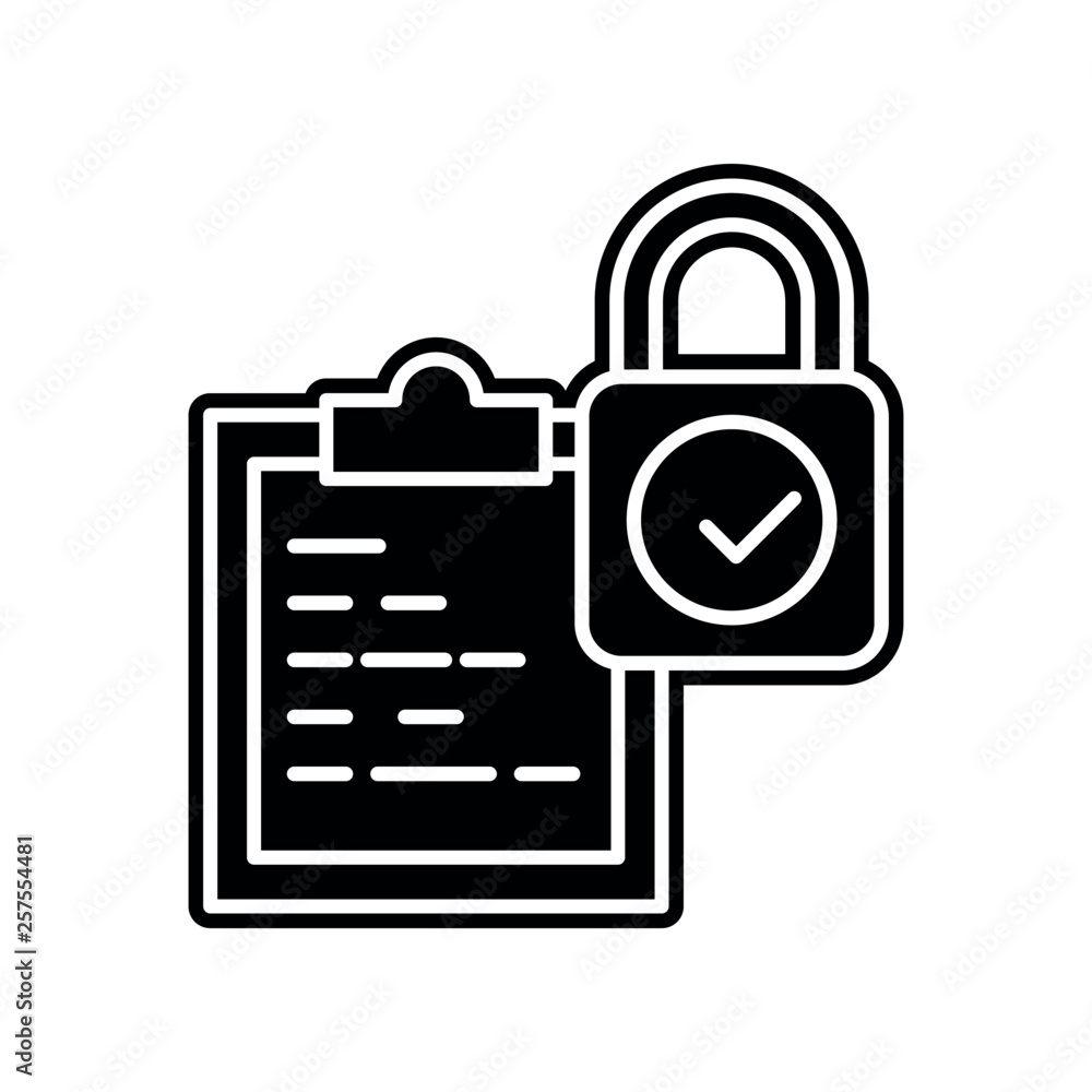 Poster accessibility, integrity icon. element of general data project for mobile concept and web apps icon.