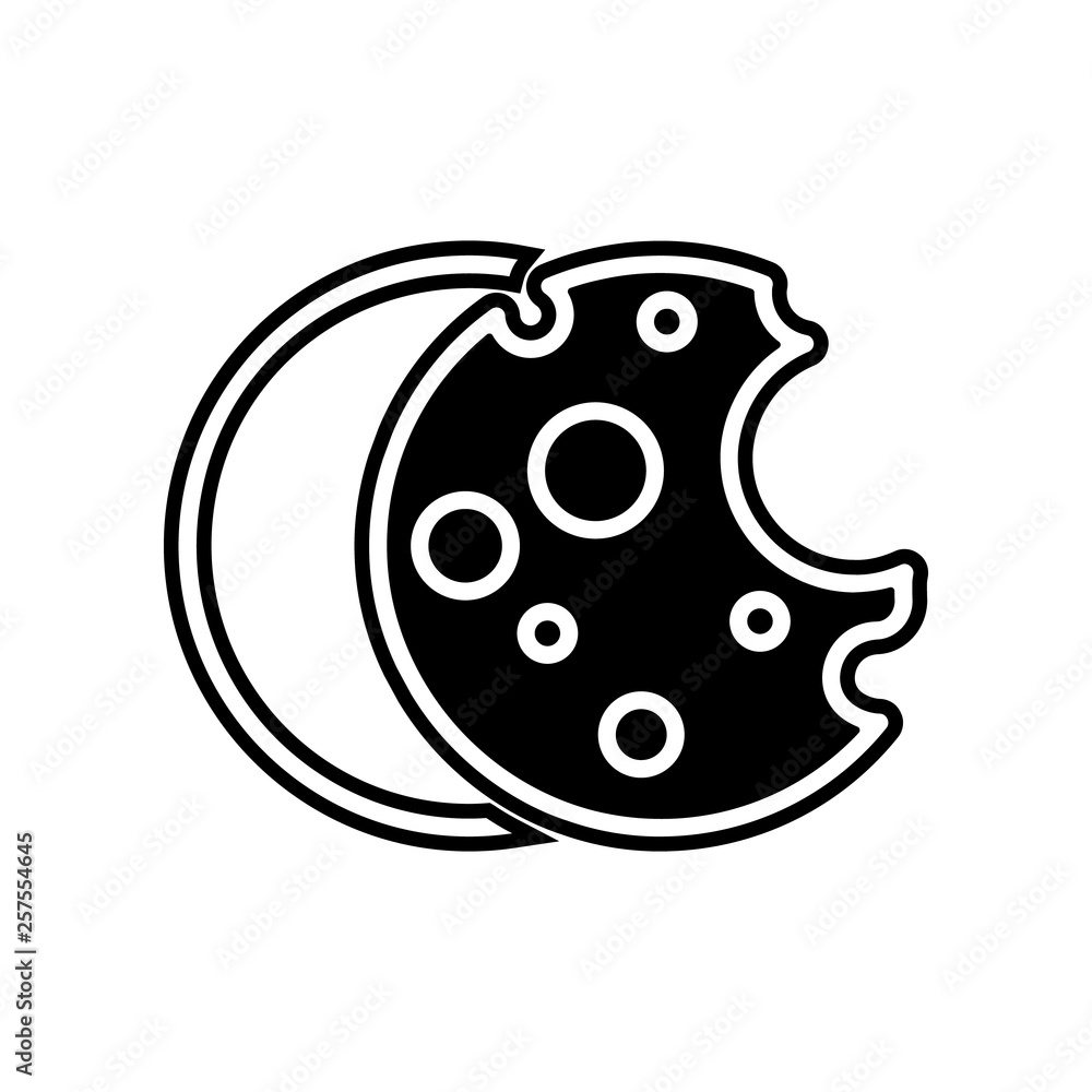 Poster cookie, file, data icon. element of general data project for mobile concept and web apps icon. glyph