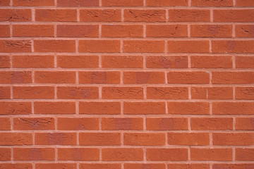 New Red Brick wall for background or texture. New red brick wall texture background
