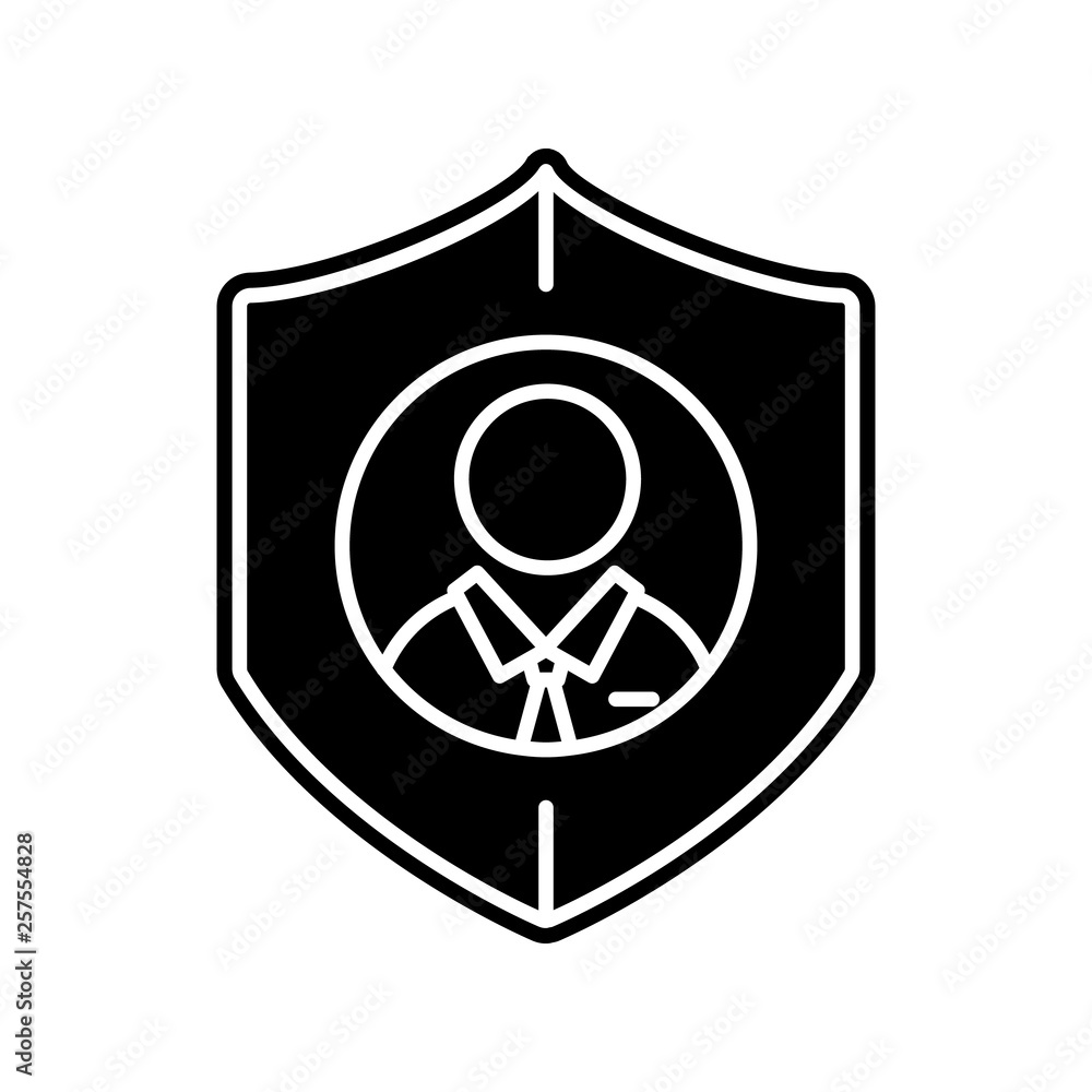 Aufkleber pseudonymisation, gdpr icon. element of general data project for mobile concept and web apps icon. g