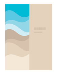 Sand and Sea theme Brochure