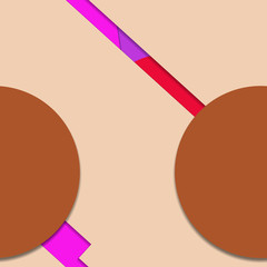 Flat material design - Creative vector trend seamless