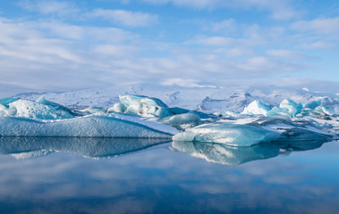 Obraz na płótnie Canvas Iceland Glacier Lake Scenery
