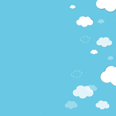 Cloudy blue background