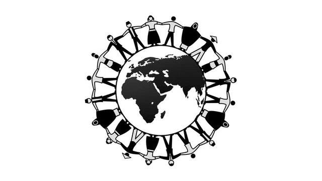 4K World Peace Globe Chain