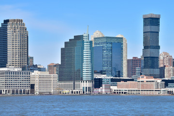Fototapeta premium Buildings of Jersey City, New Jersey, USA