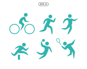 Naklejka premium A set of sport icons