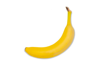 Banana on a white background