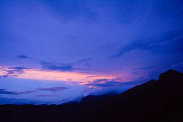 Abstract cloud at sunset