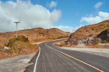 Carretera camino al valle de anton panamá