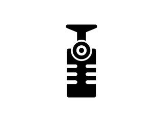 microphone glyph vector icon