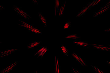 Bokeh multi colored lines on black background. abstraction. Speed light motion blur texture. Star...