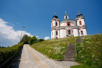 Fototapeta na wymiar Stadl Paura church in Lambach, Austria