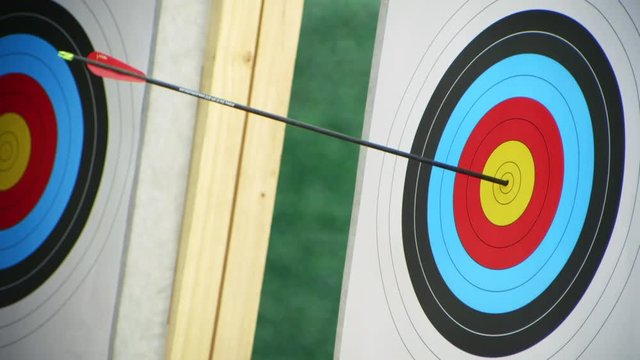 shooting arrow to target