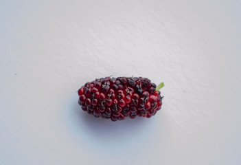 isolated Ripe Mulberry Fruit