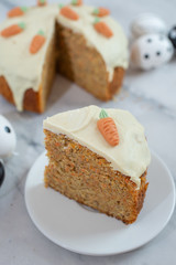 Carrot cake with cream cheese frosting 
