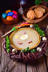 Zurek delicious easter soup after polish style