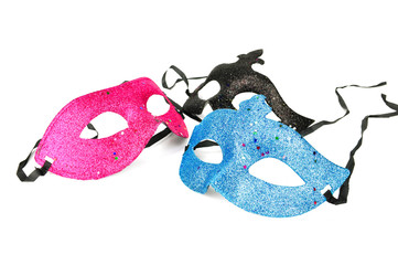 carnival mask on white background