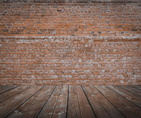 old room with brick wall