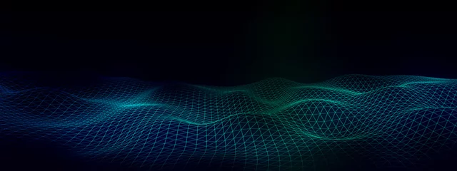 abstract light wave data digital technology graphic background