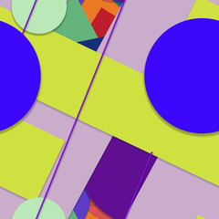 Flat material design - Creative vector trend seamless