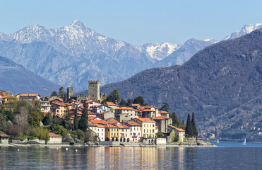 Fototapeta na wymiar Panoramic view of Rezzonico, lake Como 3