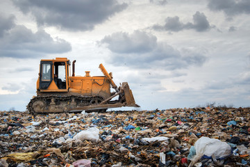 bulldozer working