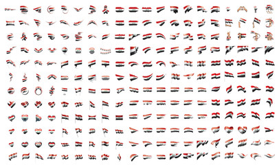 very big collection of vector flags of the Iraqi