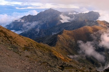 The mountains of Corsica, trekking route GR-20