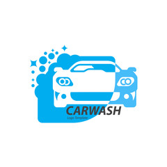 blue car wash logo