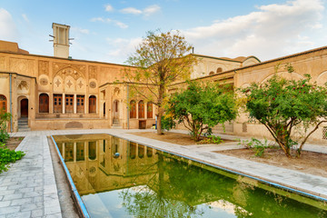 Wonderful view of the Borujerdi Historical House in Kashan, Iran