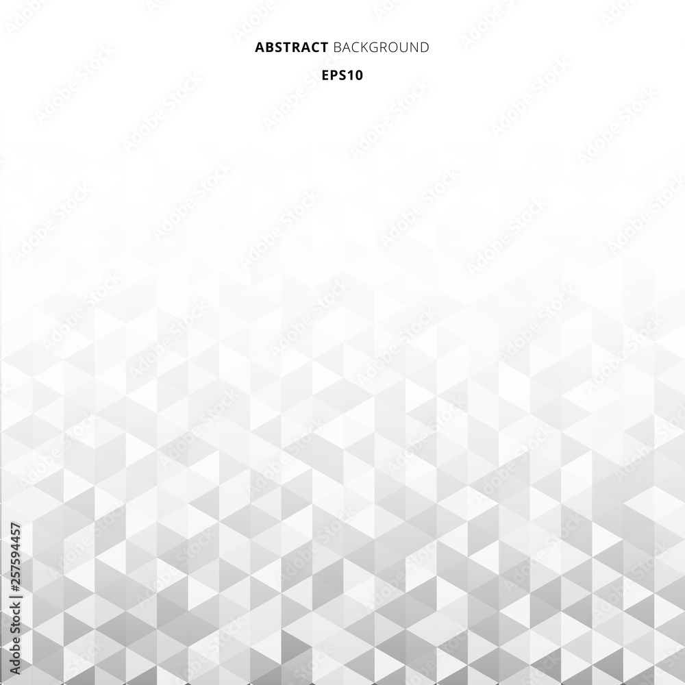Poster abstract striped geometric triangles pattern gray color background and texture with copy space.