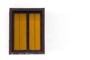 Antique windows on a white background