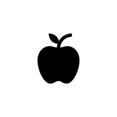 Apple Glyph Icon Vector
