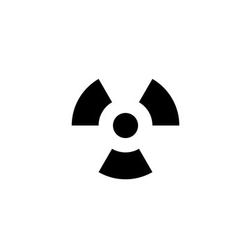 Radioactive Glyph Icon Vector